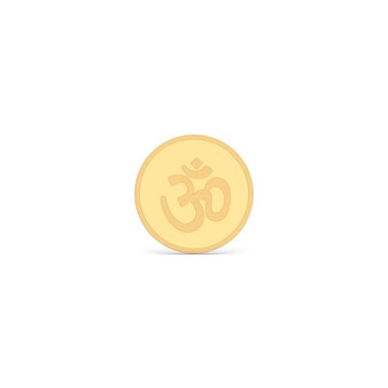 Kalyan Jewellers 24K (999) Purity OHM Gold Coin 1 Gms