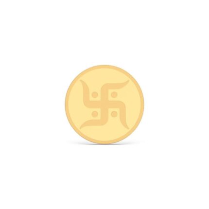 Kalyan Jewellers 24K (999) Purity Swastik Gold Coin 2 Gms