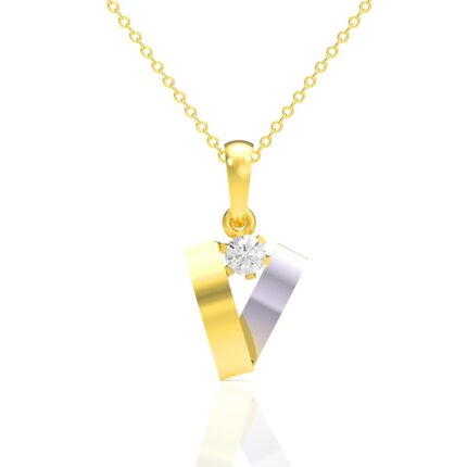 WHP JEWELLERS Daily Delight Yellow Gold Pendant for Women | Women Gold Locket | Gold Pendant 18KT for Women | Gold Locket for Girls | Women Fashion Jewellery | Great for Gifting