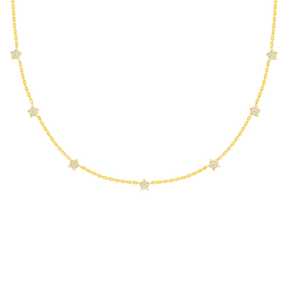 GIVA 925 Sterling Silver 18K Gold Plated Anushka Sharma Star Constellation|Necklace To Gifts For Women&Girls|Valentines Gift For Girlfriend|With Certificate Of Authenticity And 925 Stamp|6M Warranty