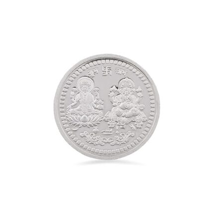 PC Jeweller Purity 20 g Laxmi Ganesh 999 Round Silver Coin