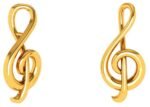 P.C. Chandra Jewellers 14KT(585) Music Gold Pendant - 0.34 Grams
