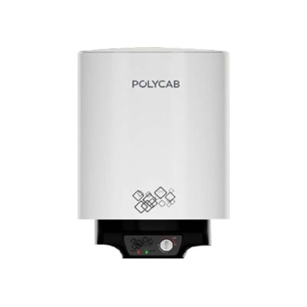 POLYCAB Celestia 5-Star 25L Water Heater (Geyser) | Free Installation | 5-yr tank & 2-yr product warranty | Temperature Control Knob | Enhanced Safety, Rust Proof Tank | Efficient Heating【White】