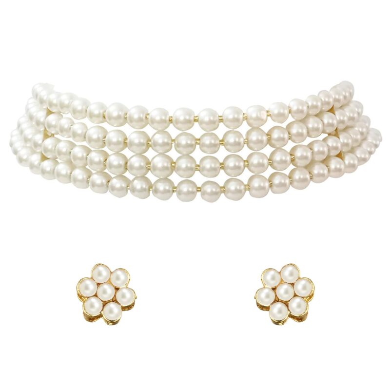 Peora Faux Pearl Necklace & Jewelry Set Gift for Women