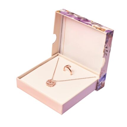 SALTY Fashion Anti-Tarnish Love Gift Box for Women & Girls | Neck Chain | Clover Necklace | Finger Ring | Pendant | Birthday Gift | Aesthetic Jewelry | Accessories for Everyday Wear