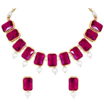 Peora Traditional Crystal Necklace & Jewelry Set Gift for Women