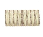 T4 Jewels Matte Finish Beautiful & Elegant Gold Designer Fashion Jewellery Metal Bangles Set For Women & Girls