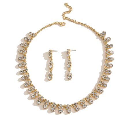 Shining Diva Fashion Latest Stylish Design Fancy Wedding Necklace Jewellery Set for Women (16119s)