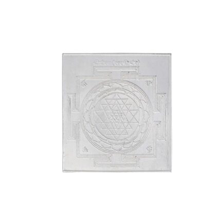 Vrindam Jewellers Present 999 Silver Elegantly designed Shri Yantra Embossed on Pure Silver Plate