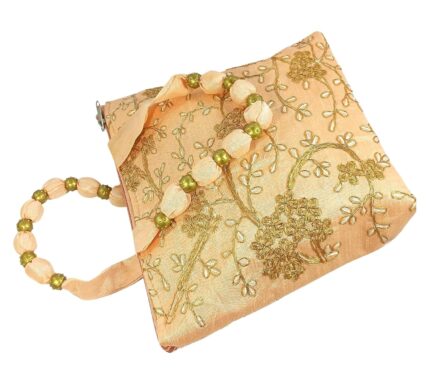 Shree Govindam's by Golden handicrafts and Jewellery hand bag Wristlets Ethnic hand bag for Women's | Designer Rajasthani Style Royal and Bag