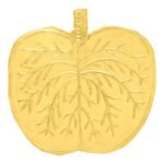 WHP JEWELLERS Silver Pooja Articles Gold Plated Apta Pan- SPPD0005