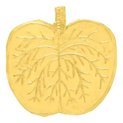 WHP JEWELLERS Silver Pooja Articles Gold Plated Apta Pan- SPPD0005