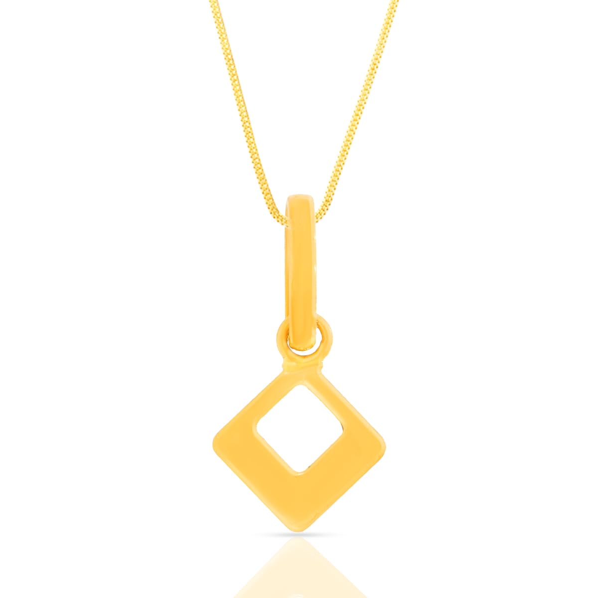 WHP Gold Pendant for Women | Gold Triangle Locket for Women | BIS Hallmark Certified Gold | Unisex Fashion Jewellery | Great for Gifting