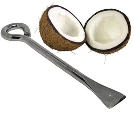 Madurai Famous Seller Stainless Steel, Iron Rod Material Coconut Slicer, Breaker, Opener Kit (Steel, Pack of 1)