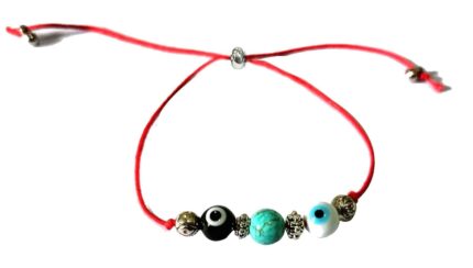 GURJARI JEWELLERS EvileEye + TarqoiseBoy/Girls Bracelate,Lumba Rakhi