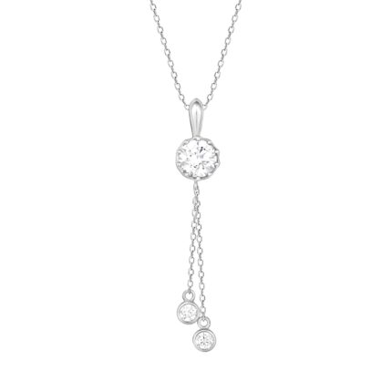 GIVA 925 Silver Elegance On The Rise Necklace| Gifts for Girlfriend, Gifts for Women & Girls| With Certificate of Authenticity and 925 Stamp | 6 Month Warranty