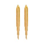 Shining Diva Fashion Latest Stylish Gold Plated Tassel Earrings for Women and Girls