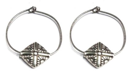 GURJARI JEWELLERS Stylish Hoop Earing with Oxidised TURTOISED (Style 15)