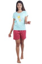 Yi YouthIconz - Inspiring Youth In You Women's Cotton Printed T-Shirt and Short Set Pack of 1
