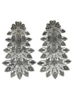 ADIVA Gold-Plated Contemporary Oxidised Drop Earrings