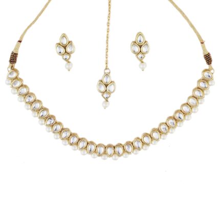 Karatcart Traditional Kundan Jewellery Set for Women