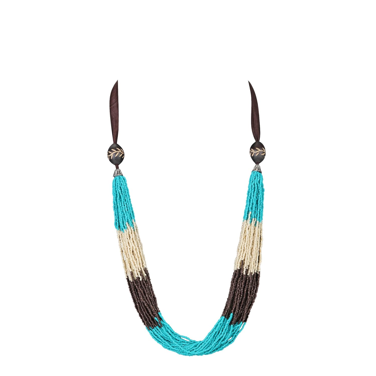 DCA Multicolor Multistring Indian Western Designer Fancy Latest Trendy Handmade Fashion Jewellery Necklace Ffor Women and Girls(4049)