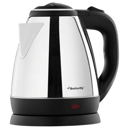 Butterfly EKN 1.5 Litre Stainless Steel Electric Kettle | 1500 W | 360° Swivel Power Base | Auto Shut Off | For Hot Water, Tea, Coffee, Noodles | Dry Boil Protection |