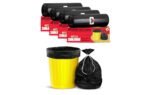 Shalimar Premium Garbage Bags (Lavender Fragrance) Size 19 X 21 Inches (Medium) 120 Bags (4 Rolls) Dustbin Bag/Trash Bag - Black Color