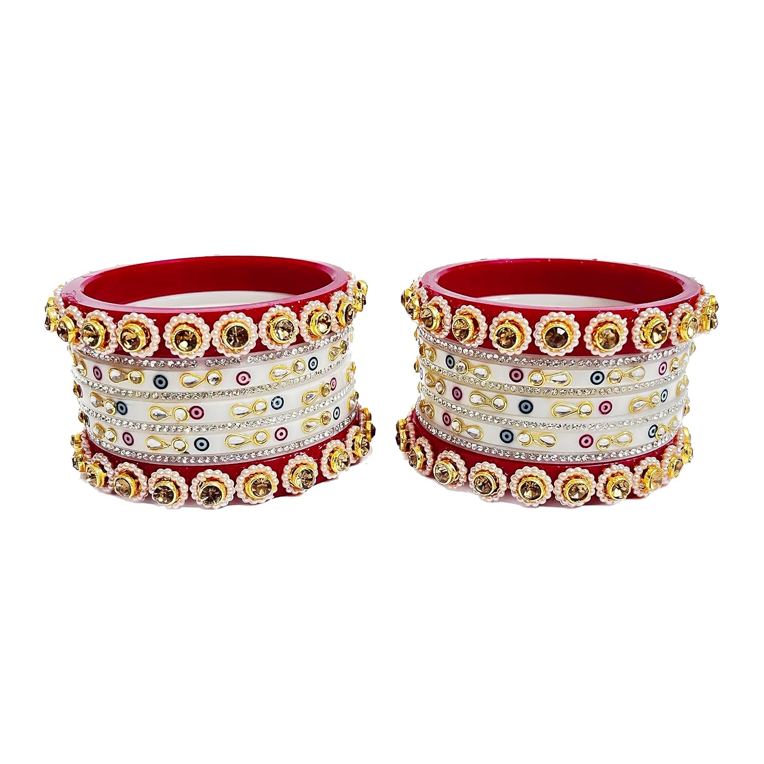 SHINE OF STARS Bridal Chura Set for Women's | Wedding Jewellery Punjabi Chuda | Bridal Chuda Bangles | Designer Chuda for Women
