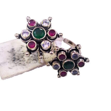 Ruby White Topaz Dainty Toe Ring, Anniversary Toe Ring, Women Toe ring,Toering, 92.5 Sterling Silver Toering, Bohemian Toering, Malte Stone Toering