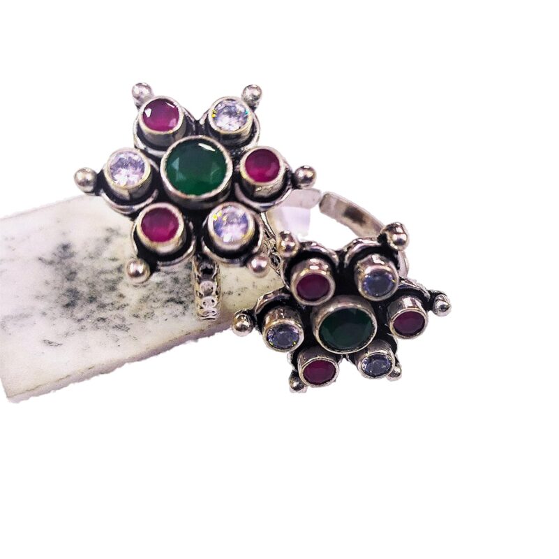 Ruby White Topaz Dainty Toe Ring, Anniversary Toe Ring, Women Toe ring,Toering, 92.5 Sterling Silver Toering, Bohemian Toering, Malte Stone Toering