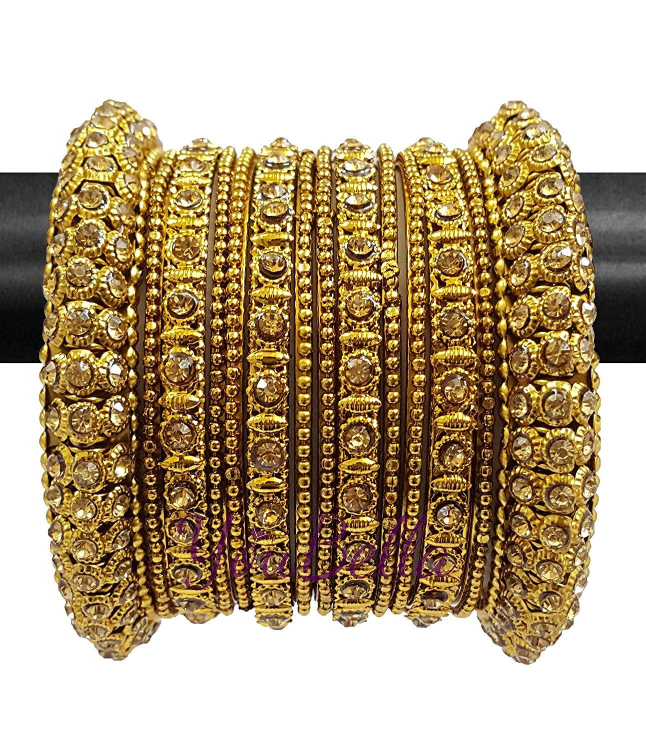 YouBella Fashion Jewellery Traditional Gold Plated Bracelet Bangle for Girls and Women