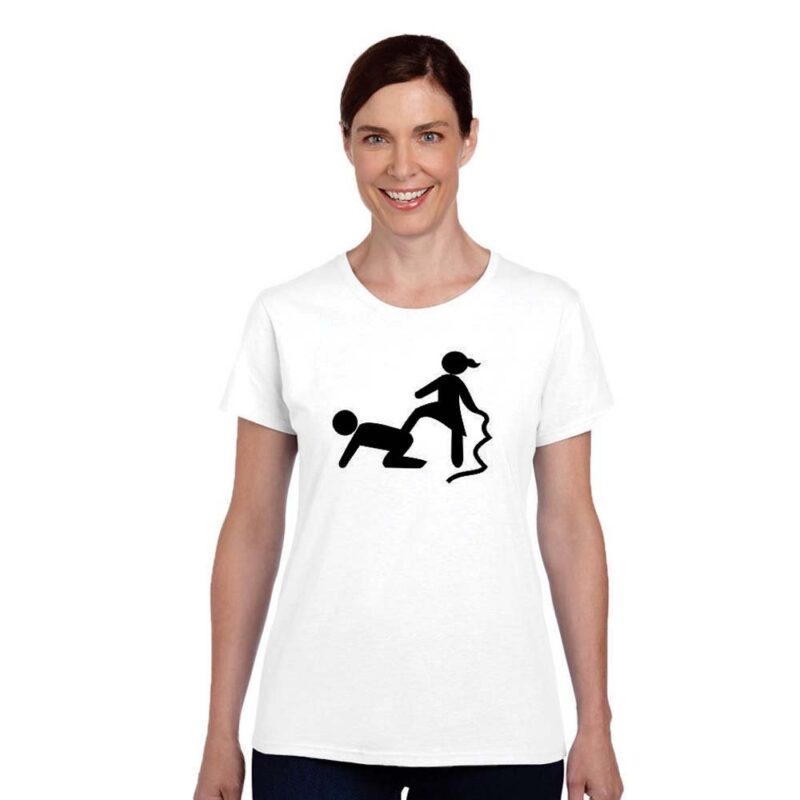 YaYa cafe TheYaYaCafe Valentine Gifts for Girlfriend Wife T-Shirt Naughty Spanking Womens Cotton Printed