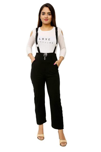 FNOCKS Girl's Casual WEAR Slim FIT Stretchable Soft Fabric Jumpsuit