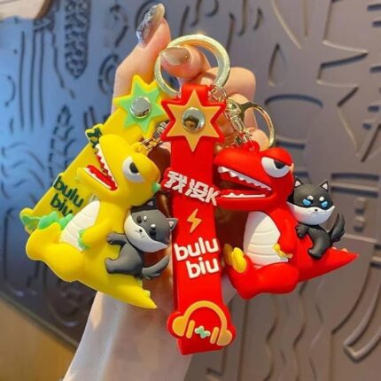 KALBHA SELES Premium Metal Weapon Cool Cute Anime Cartoon 3D Rubber Creative Silicon Keychain Suitable For Girls, Car key rings, Bike Key Chains, Bag Charm