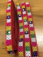 RAMya ENTERPRISE Gamthi Embroid Hand Woven 9 Meter Artificial Mirror Work Fabric Cloth Lace for Decoraing Navratri Special Chaniya Choli or Any Outfit Border Enhancemet with Criss Cross Pattern