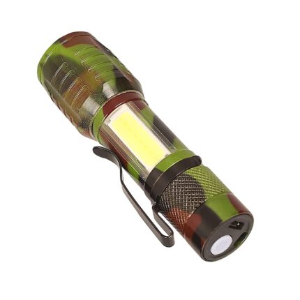 Care 4 LED Small Metal Pocket Torch Light | Emergency Light for Home Rechargeable Military Flashlight, 140 Lumens
