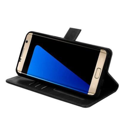 RK Seller Flip Cover for Micromax in Note 1 PU Leather Vintage Case with Card Holder and Magnetic Stand (Black)