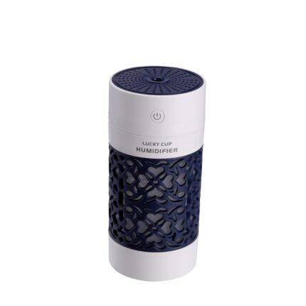 SELLER ZONE Mini Cool Mist Humidifier With 7 Colorful Night Light for Bedroom, Office, Travel | 250ML (Black)