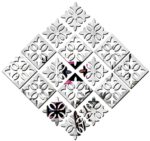 Chote Mote Seller - Beautiful Pattern Mirror Stickers for Wall, Acrylic Mirror Wall Decor Sticker, Wall Mirror Stickers, Wall Stickers for Hall Room, Bed Room, Kitchen. (Silver, Pack of 30)