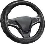 PIKFOS Car Steering Wheel Cover for Ford Fusion Mustang Bronco/Bronco Sport Ranger Maverick Edge Explorer Escape Focus XL XLT Lariat Sport Limited Hybrid Platinum Se Sel St Raptor Base Accessories