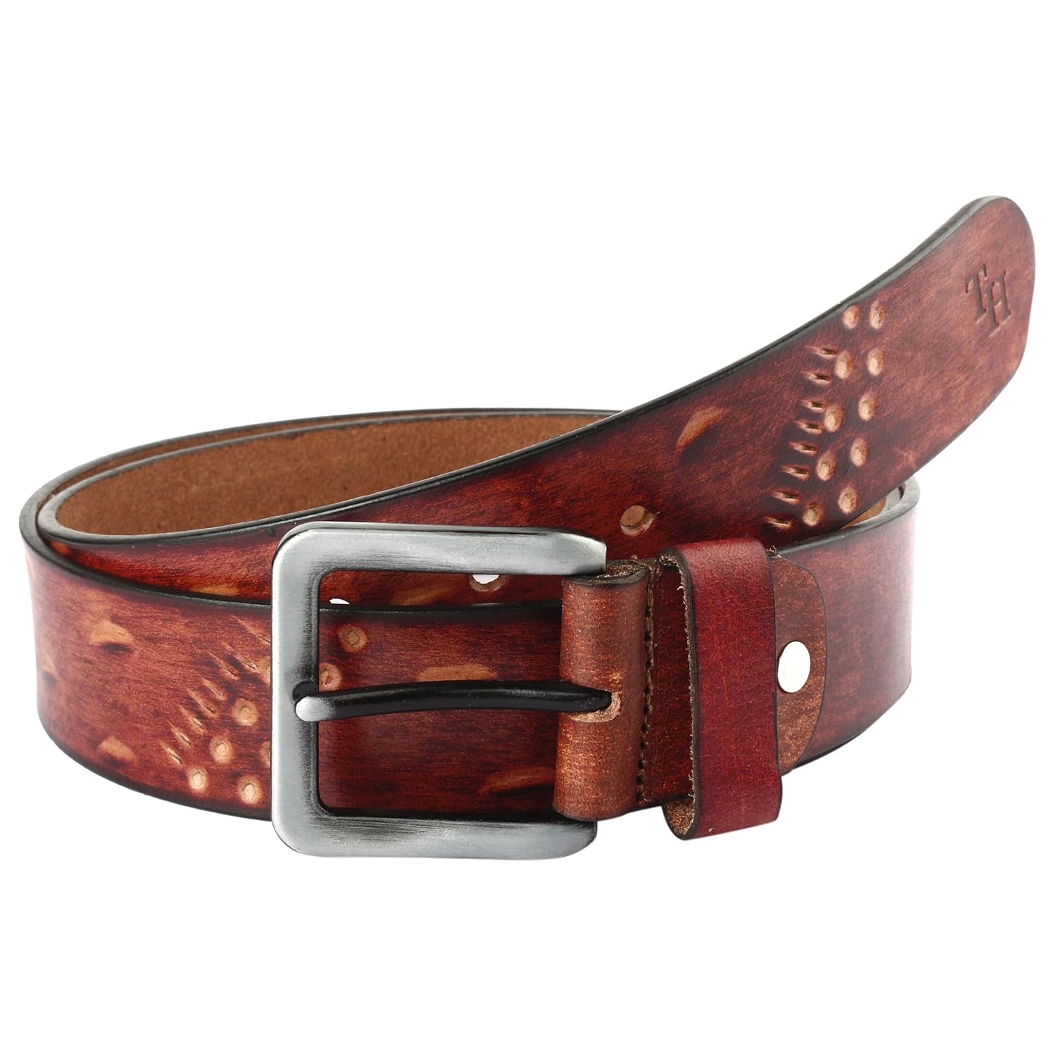 Tanned Hides - Genuine Leather Designer Leather Belts - Imported Stainless Steel Buckles - Special Price ONLY On Amazon