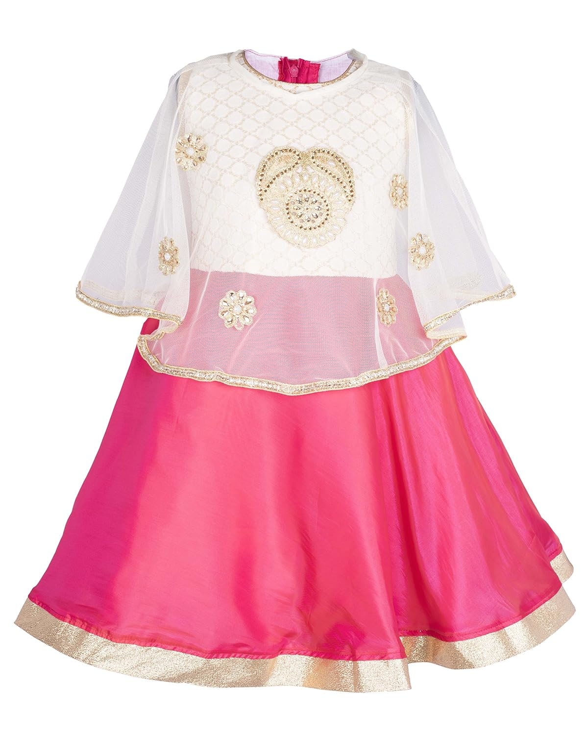 My Lil Princess Girls' Knee Length Dress (My Lil Princess_Pink My Lil Princess Girls' Knee Length Dress (My Lil Princess_Pink