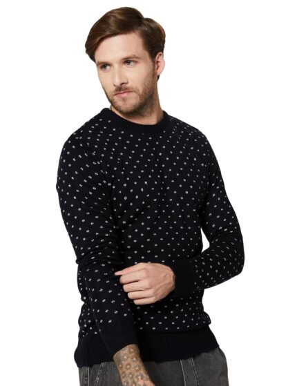 Amazon Brand - Symbol Men Casual Acrylic Crew Neck Sweater