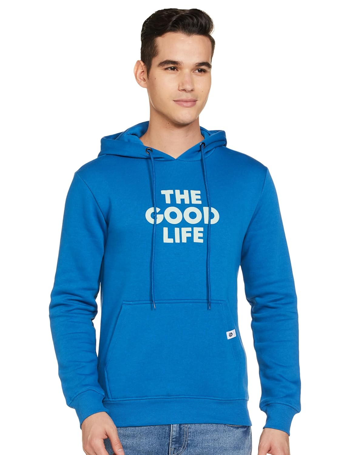 Amazon Brand - Symbol Men's Cotton Blend Hooded Neck Regular Fit Sweatshirt