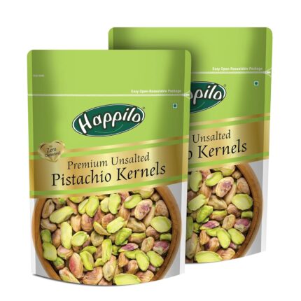 Happilo Premium Unsalted Pistachio Kernels 150g (Pack of 2)